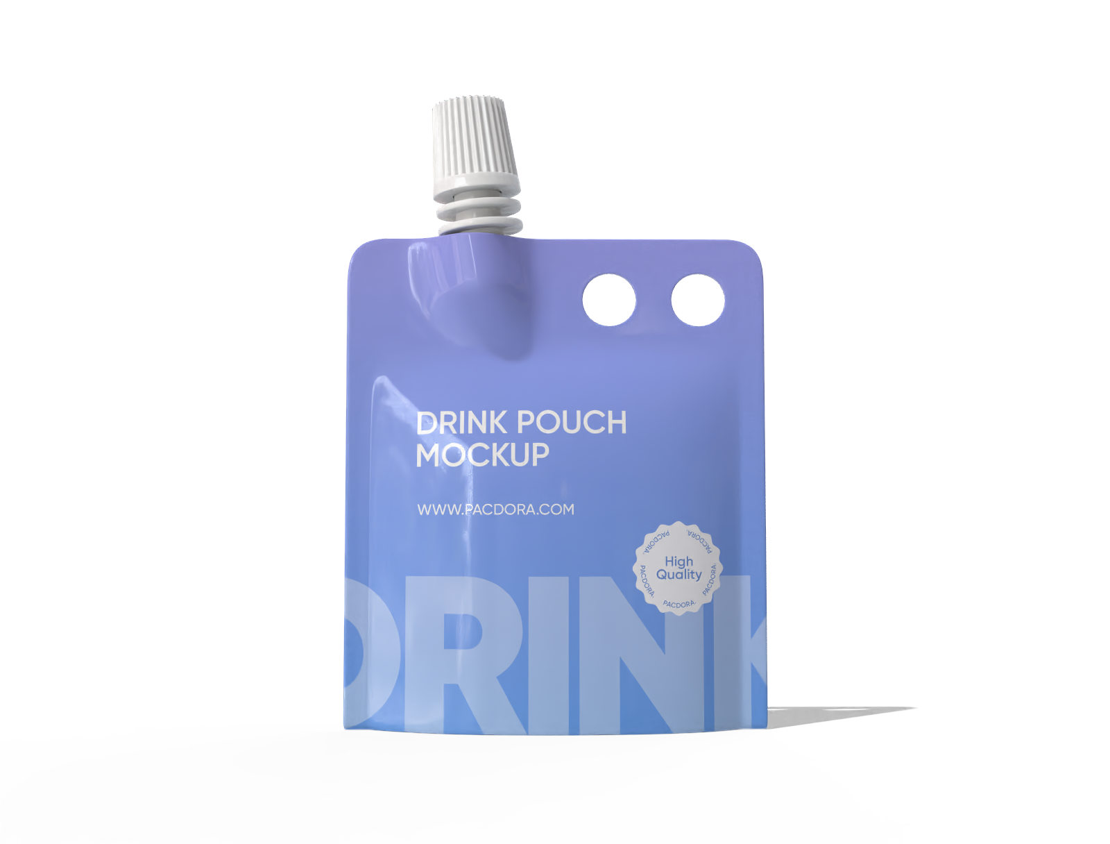 9 × 14 spout milk pouch mockup