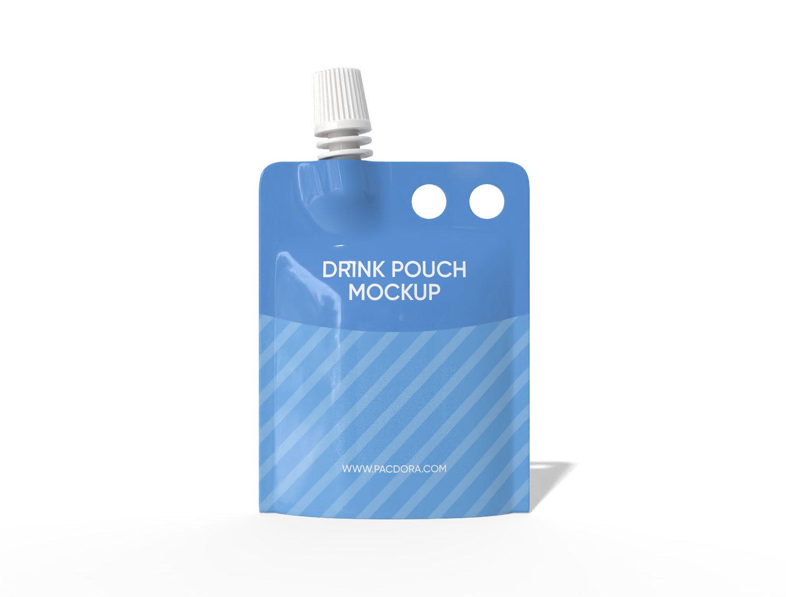 8 × 12 spout milk pouch mockup