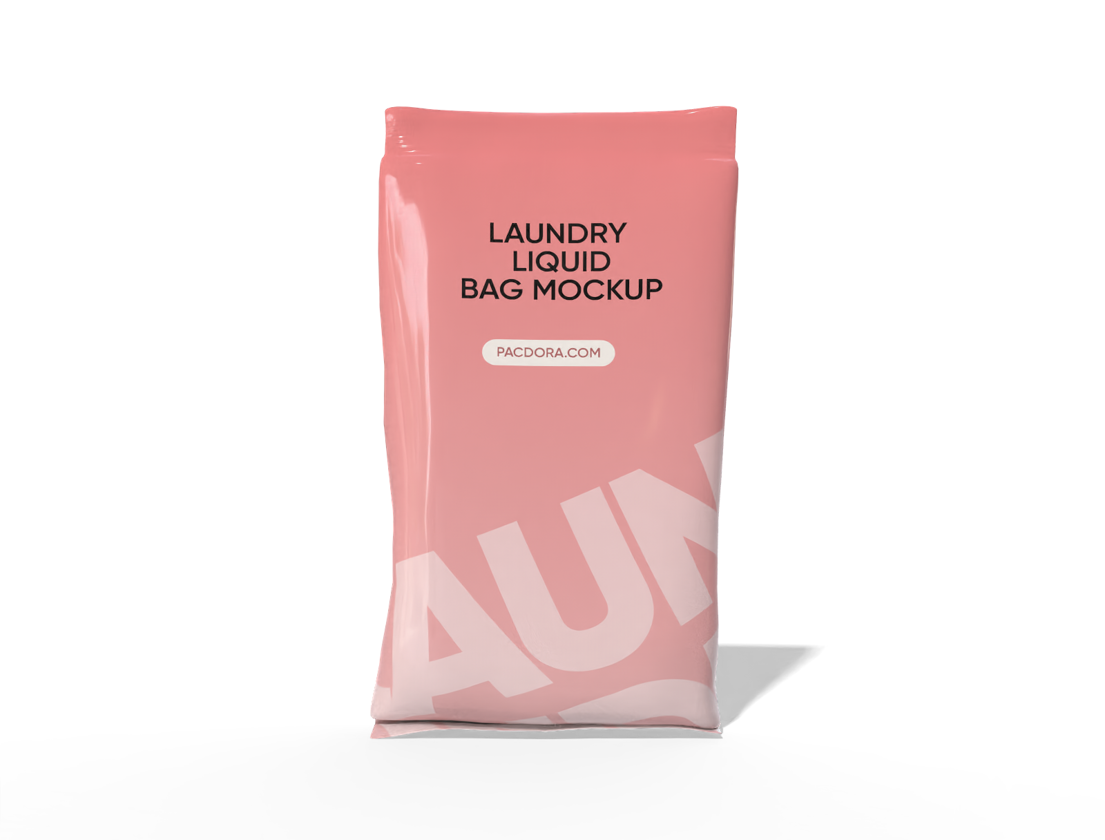 13 × 5 × 24 mockup de saco de comida com selo traseiro