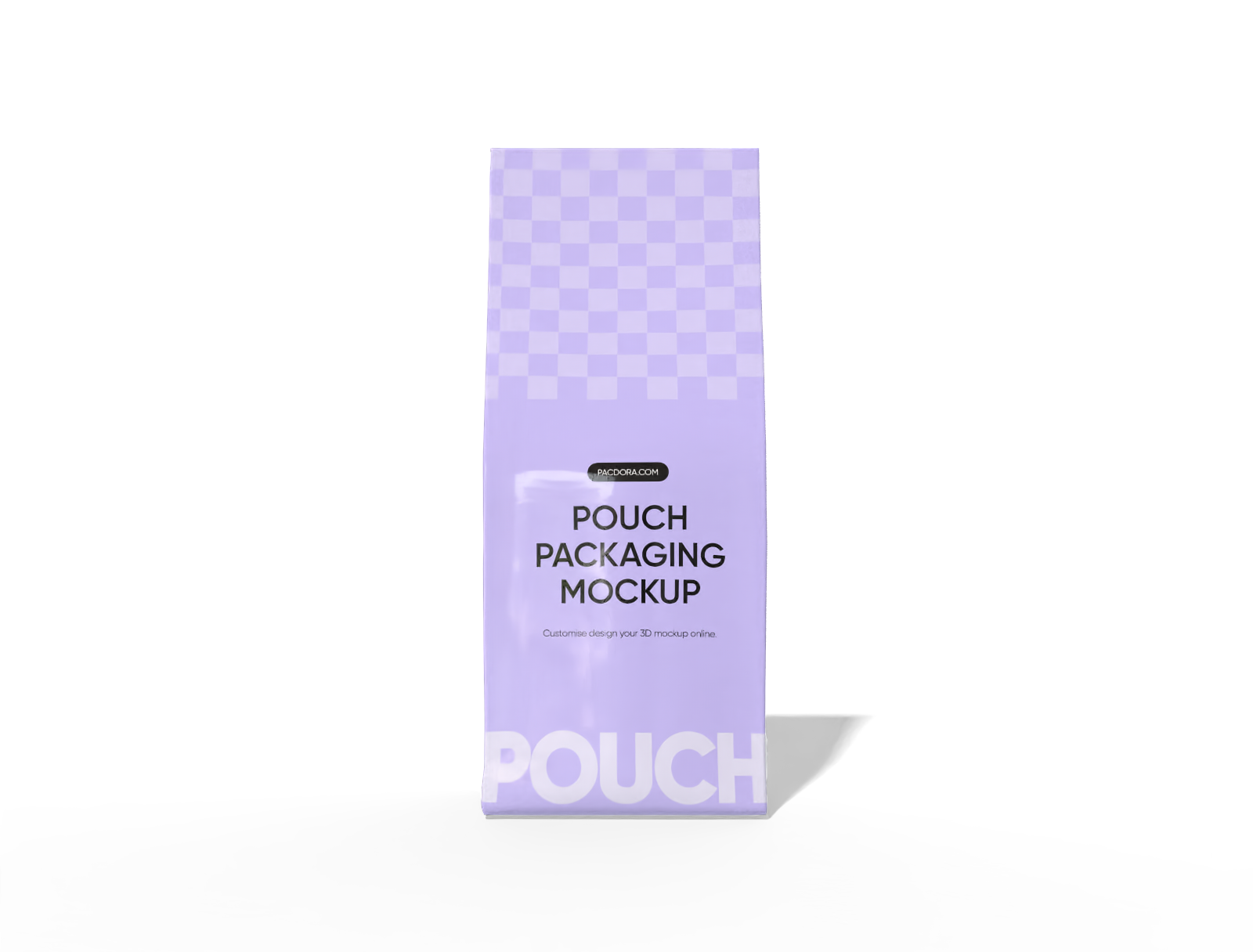 13 × 9 × 31 stand-up food pouch mockup