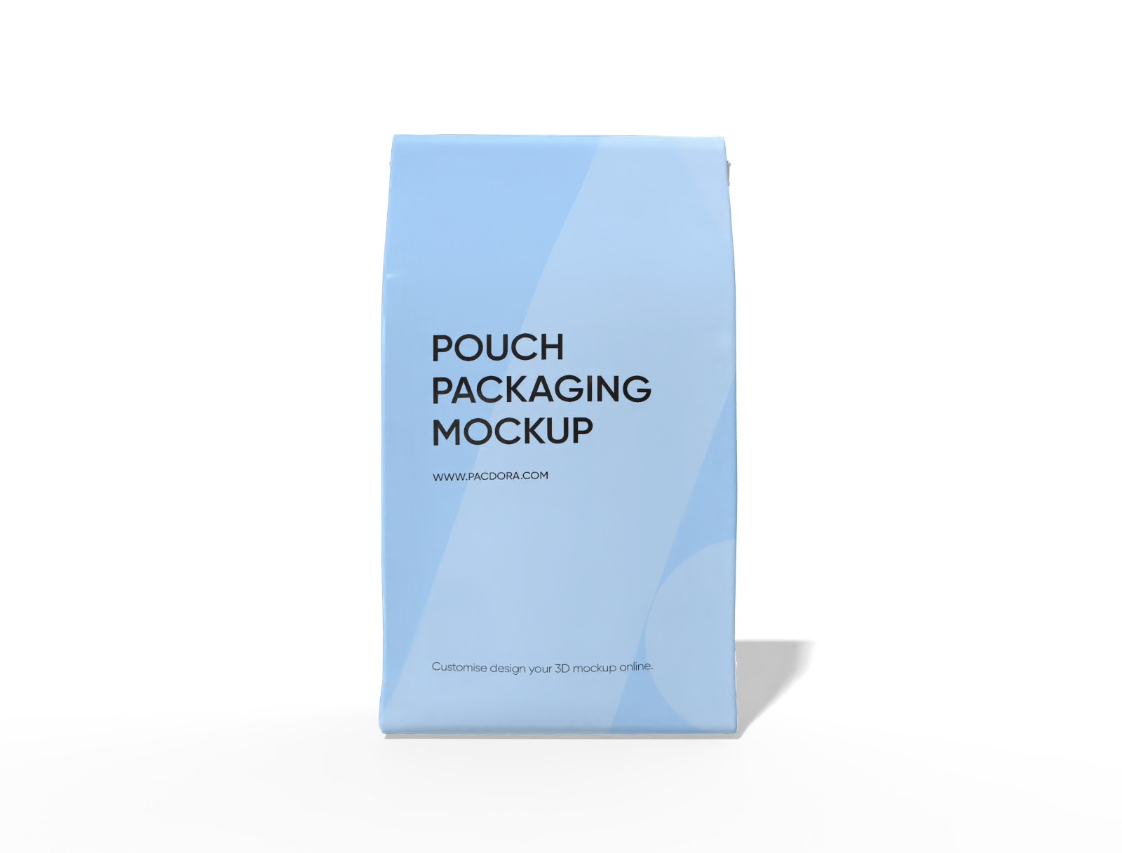 9 × 6 × 23 stand-up coffee pouch mockup