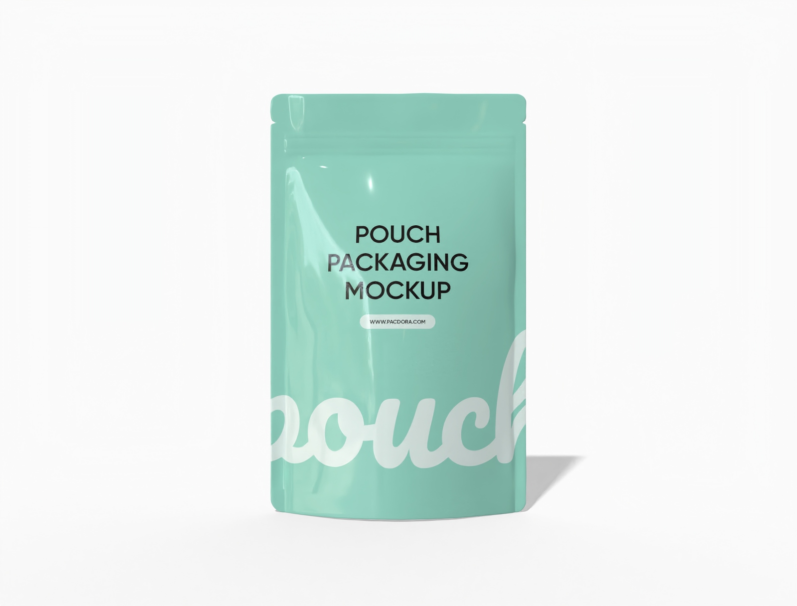 15 × 9 × 25 zipper stand-up coffee pouch mockup