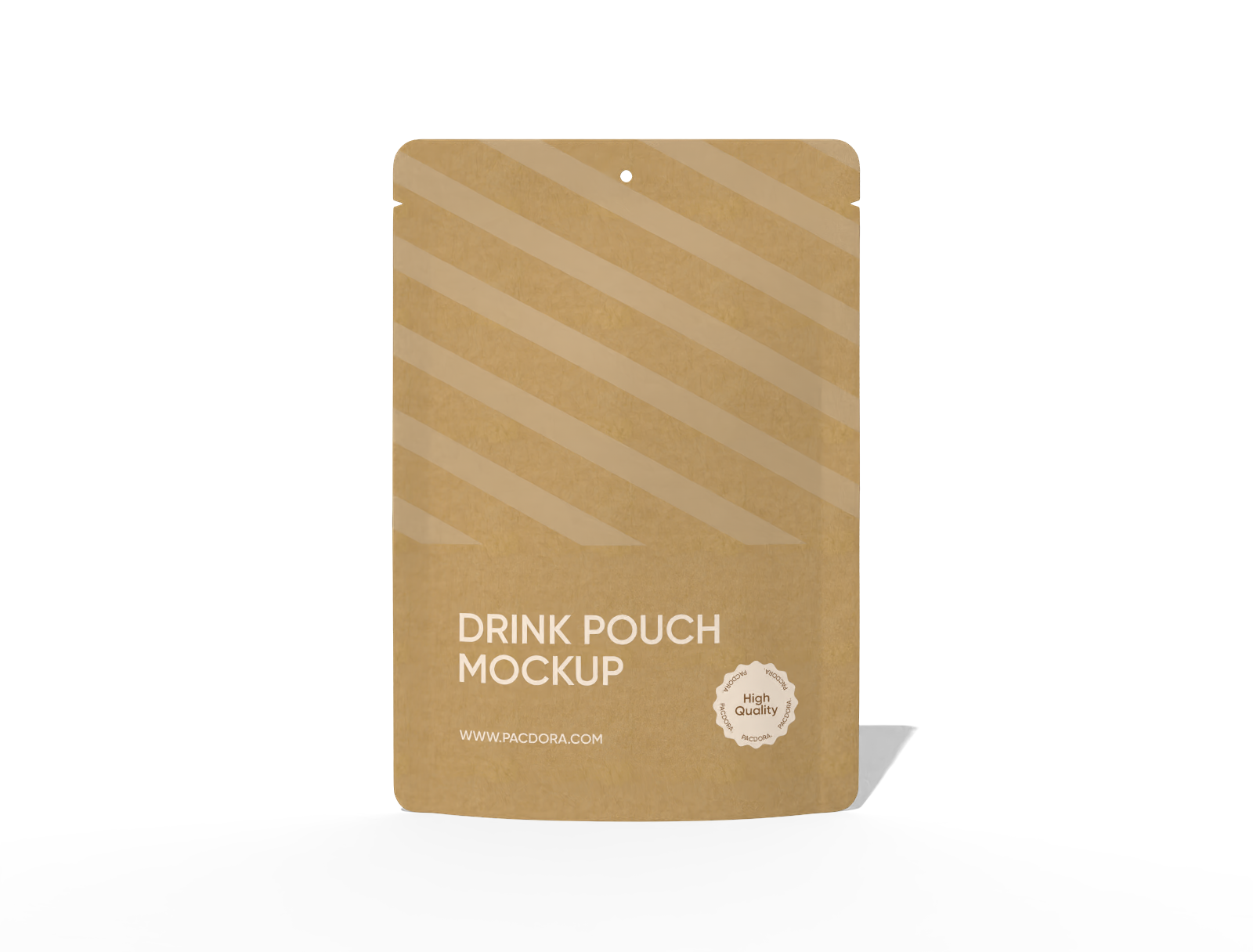 × kraft paper stand-up food pouch mockup
