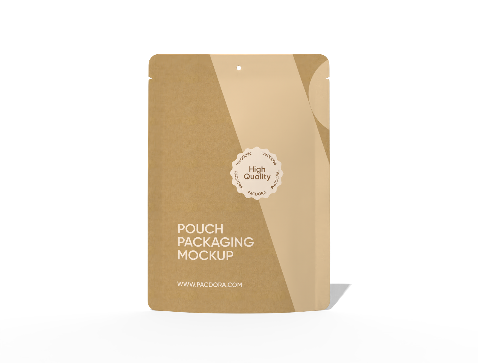 17 × 24 kraft paper stand-up food pouch mockup