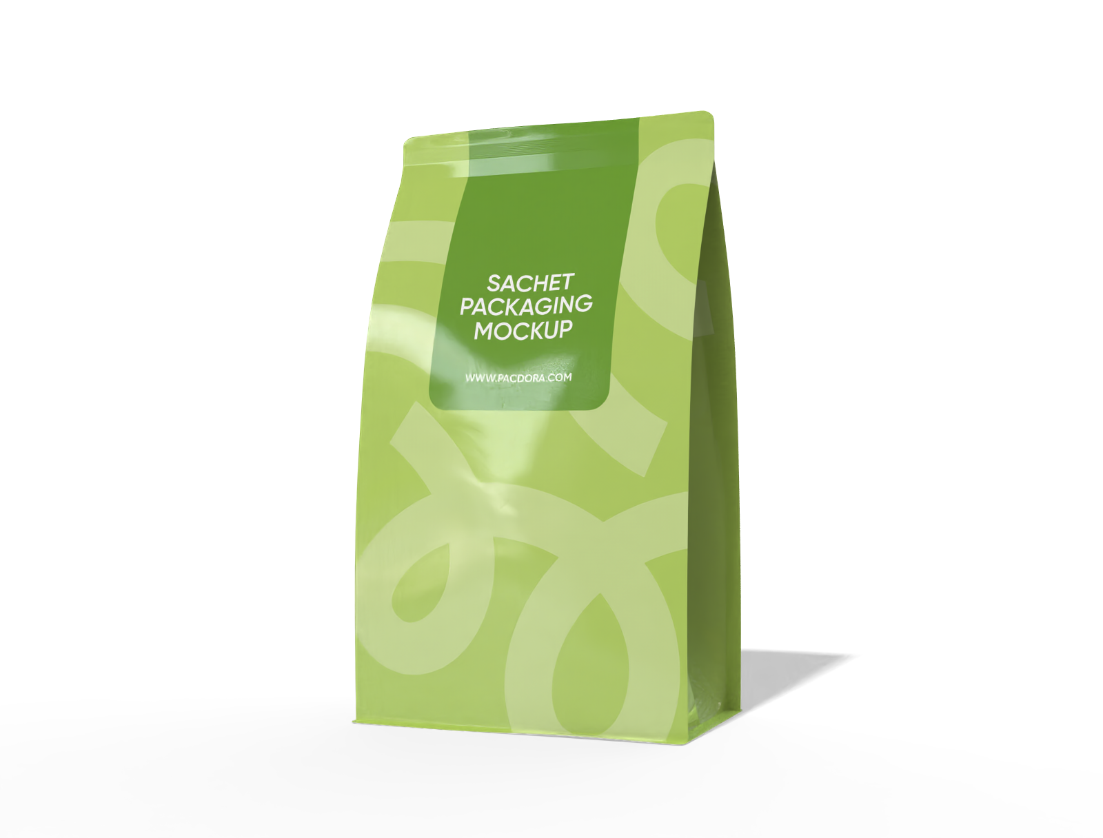 9 × 6 × 15 eight-side seal cake pouch mockup