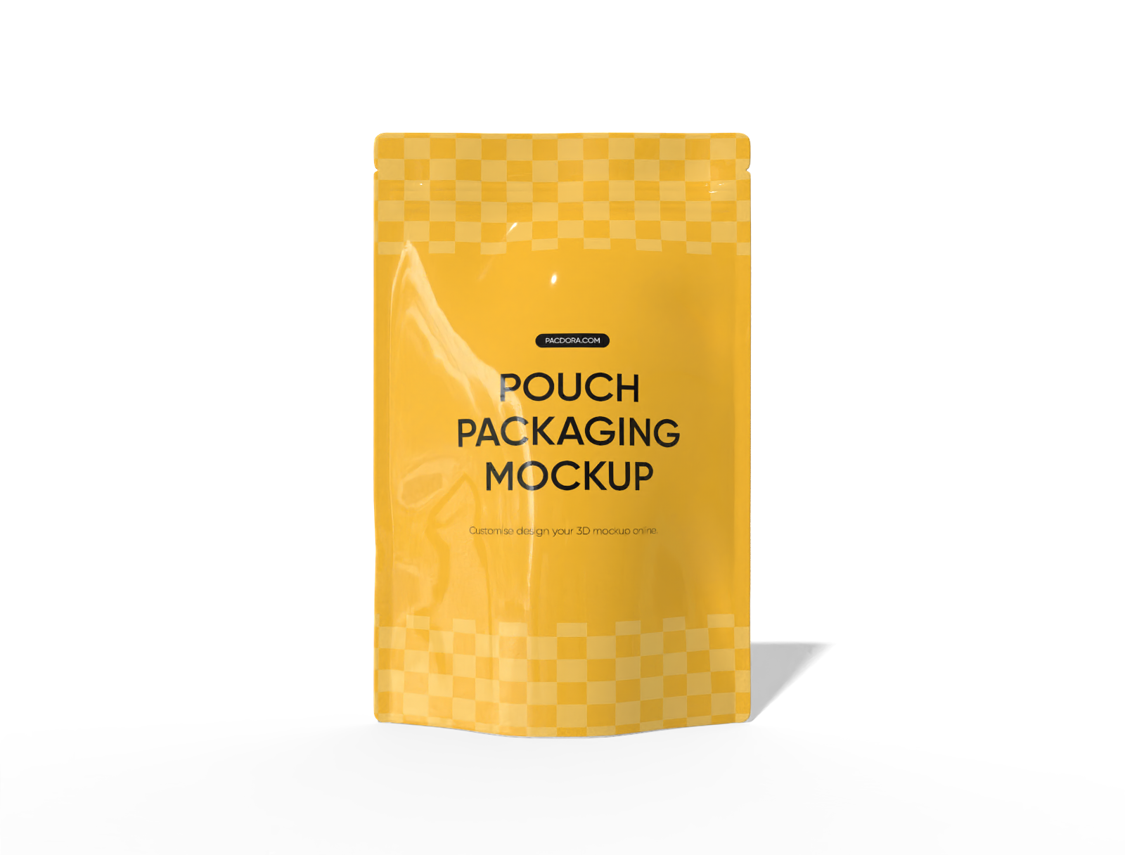 17 × 9 × 27 zipper stand-up coffee pouch mockup