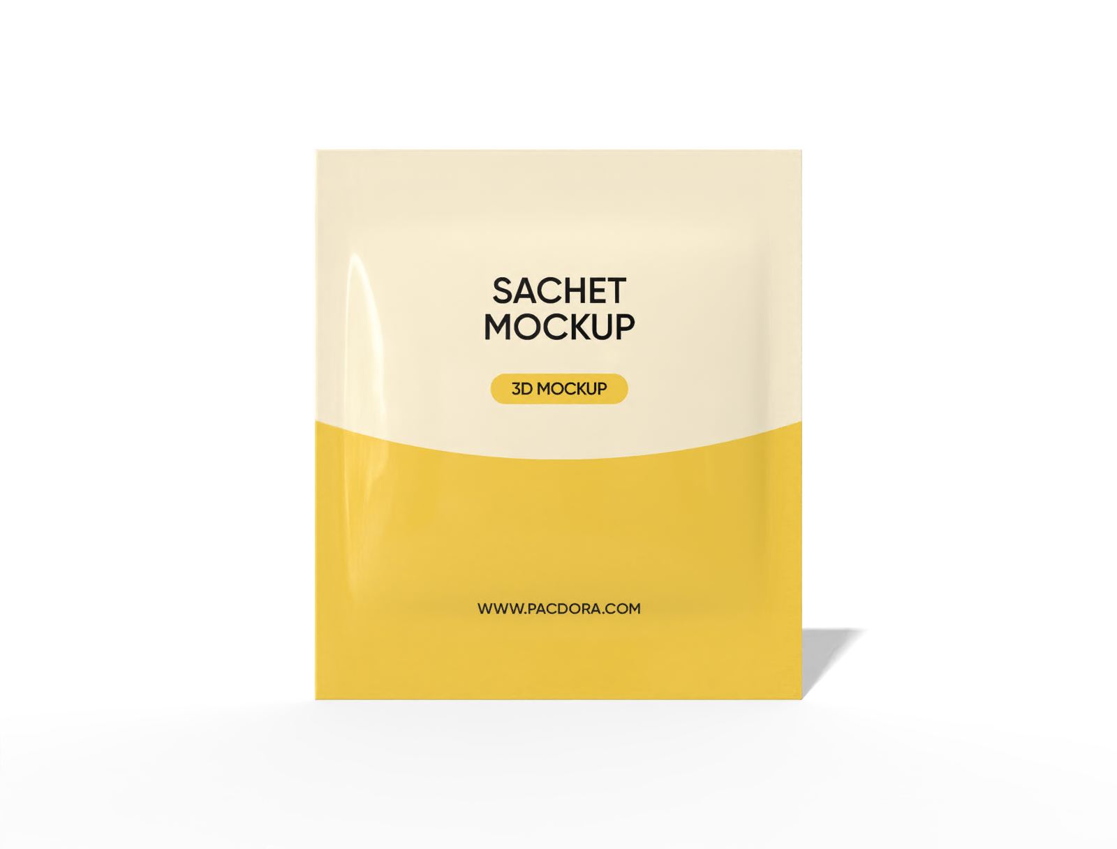 12 × 13 three-side seal medical sachet mockup