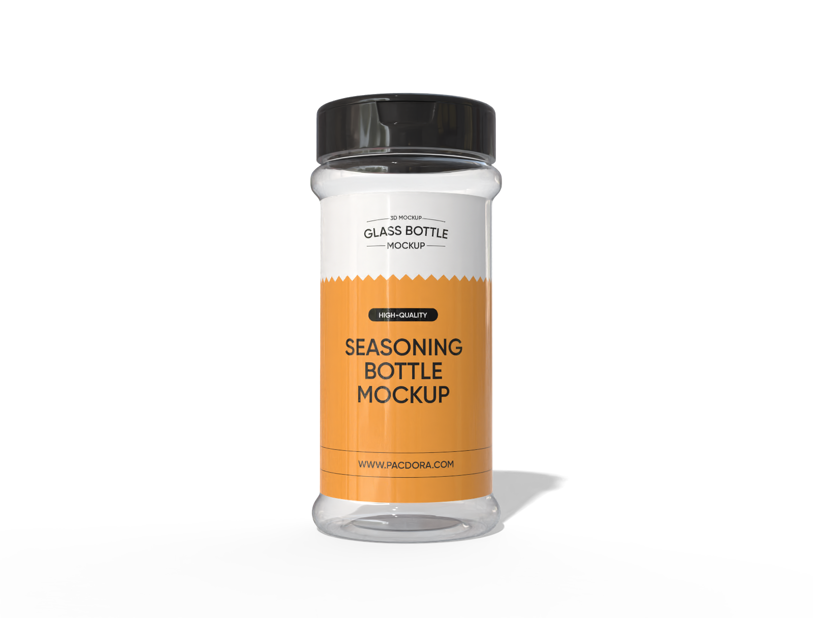 6 × 13 plastic spice bottle mockup