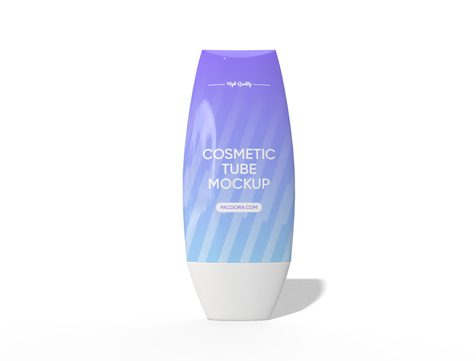 40 ml plastic sunscreen tube mockup