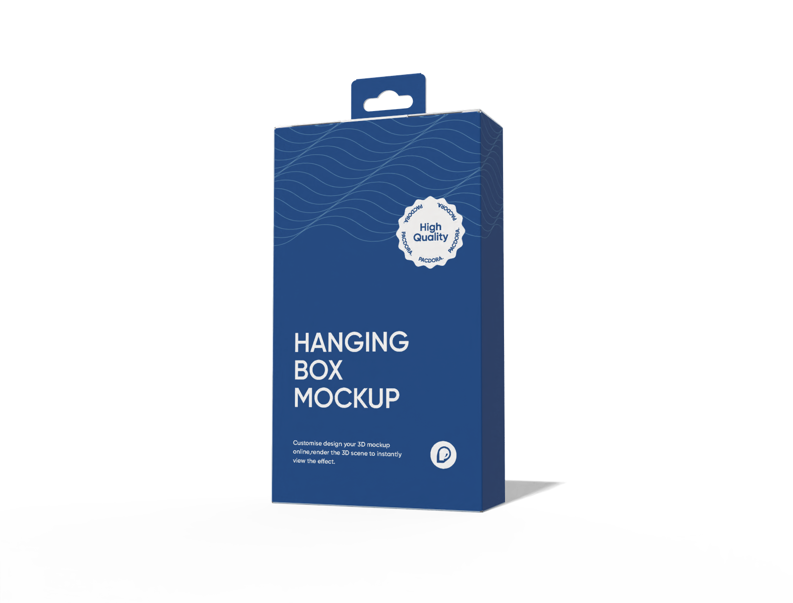 Tuck end box variations perforated hooks mockup