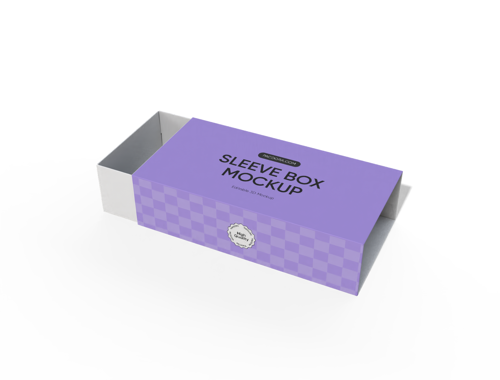 Motor oil bottle mockup Sleeve gift box with window mockup