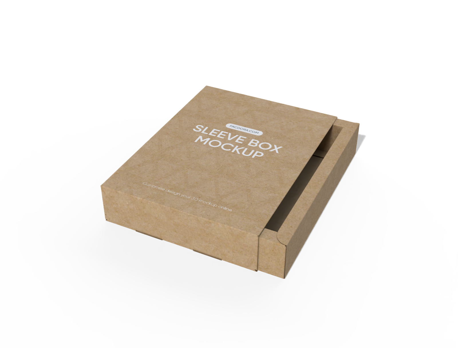 Book sleeve box mockup
