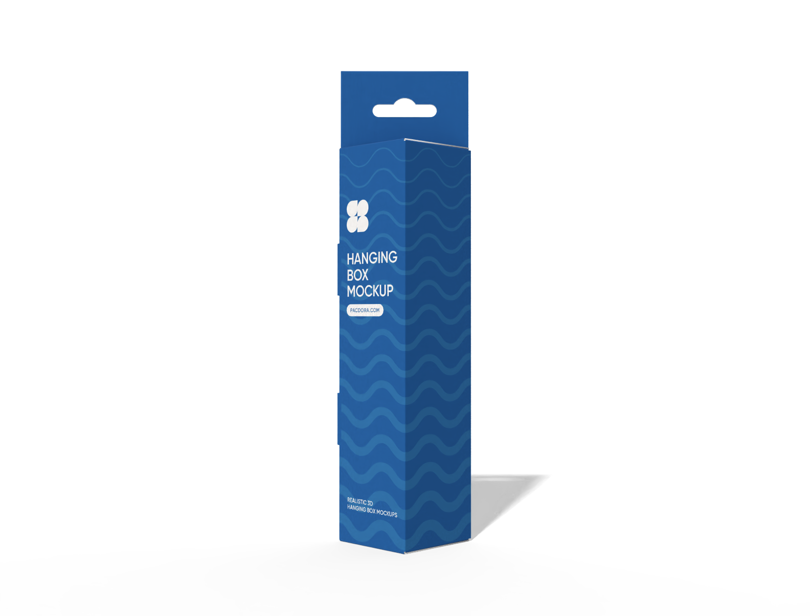 Hanging triangular display box mockup