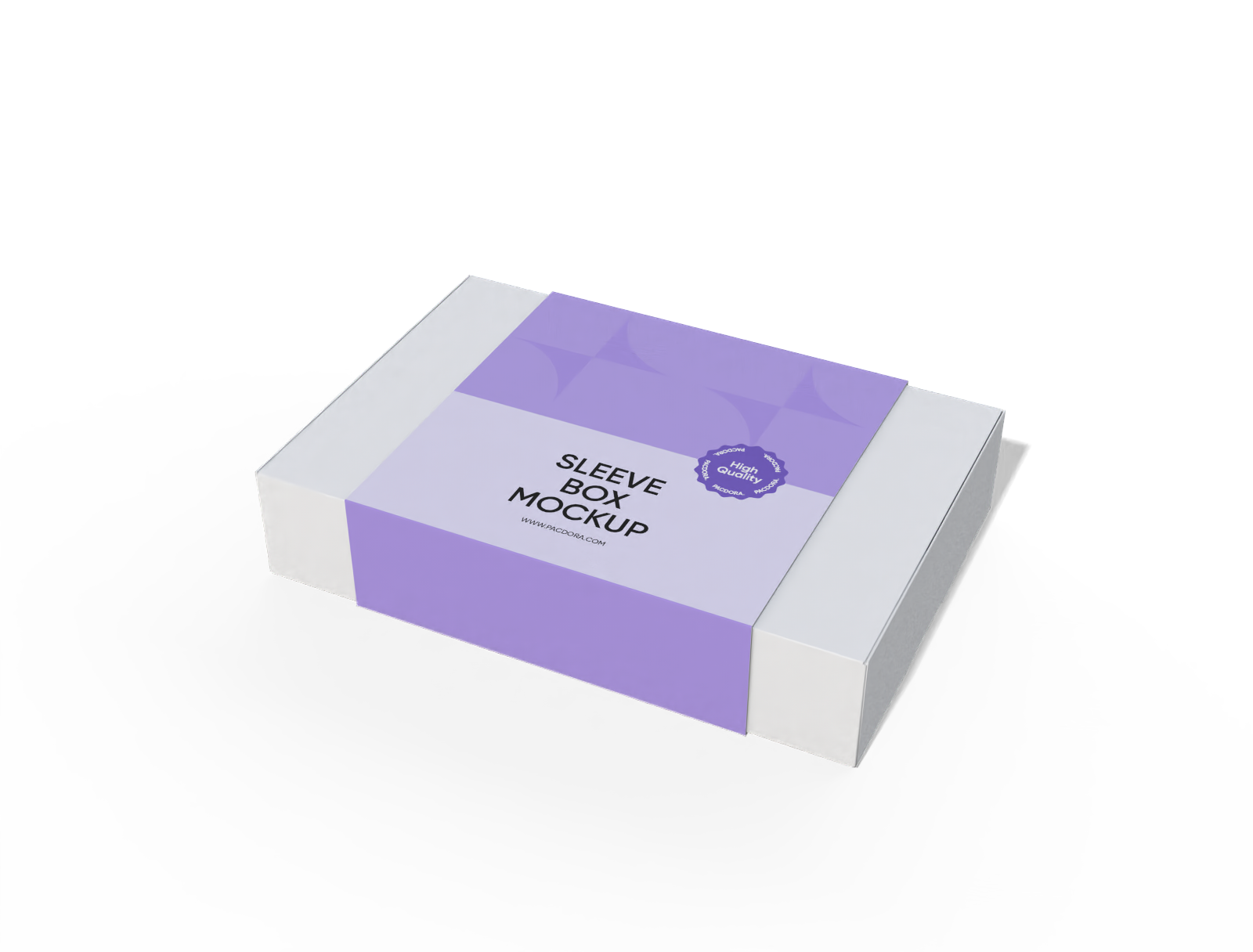 Gift mailer box with sleeve mockup