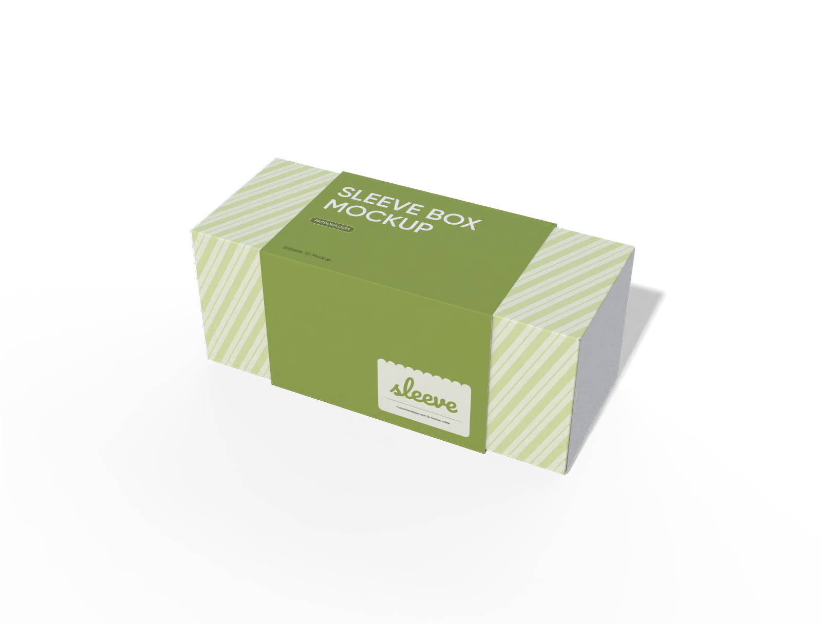 Gift flip lid box with sleeve mockup