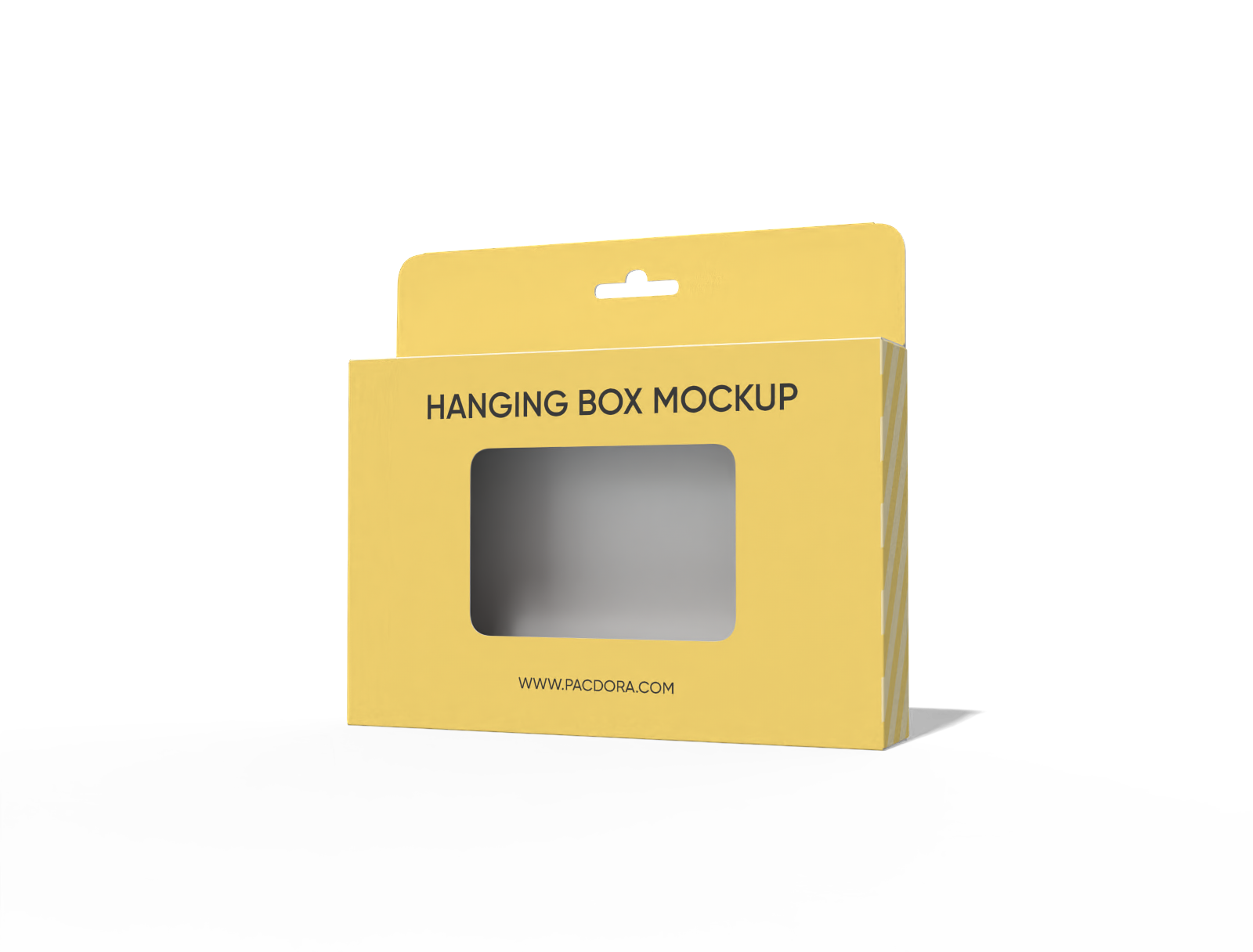 Hanging display box with window mockup