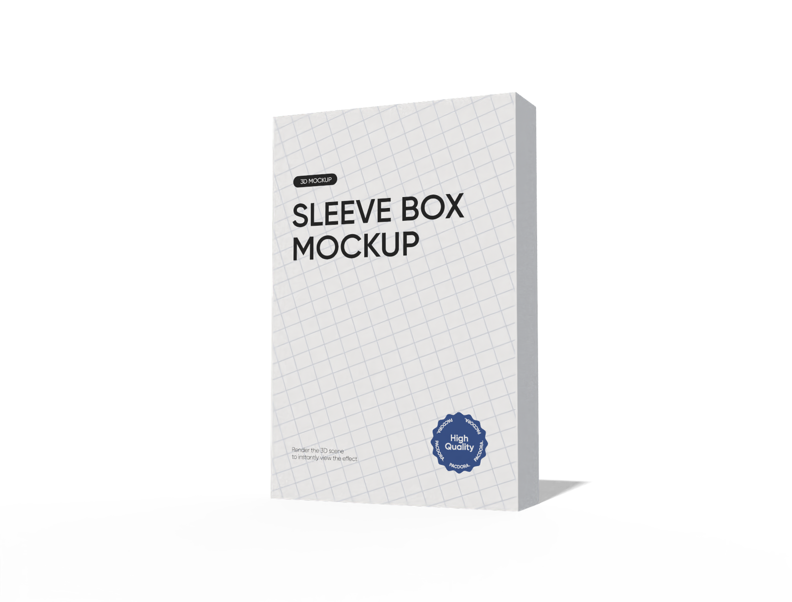 Book sleeve box mockup