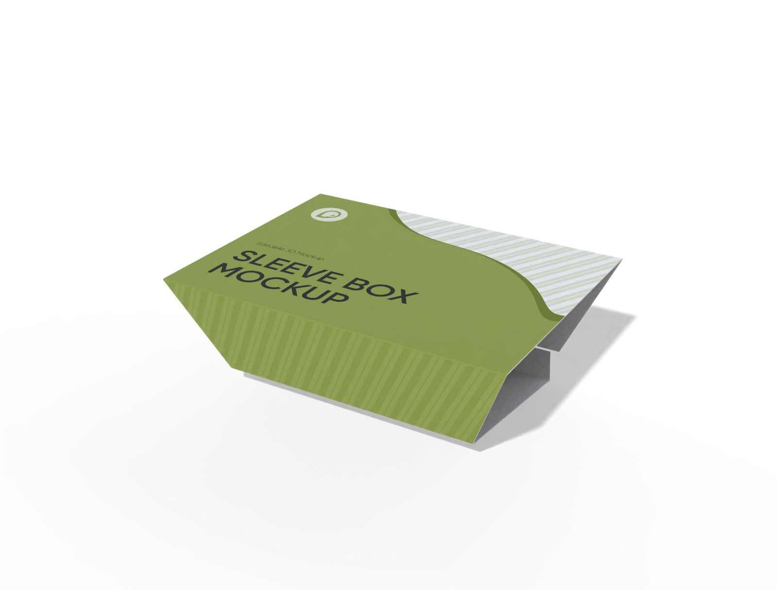 Trapezoidal sleeve box mockup