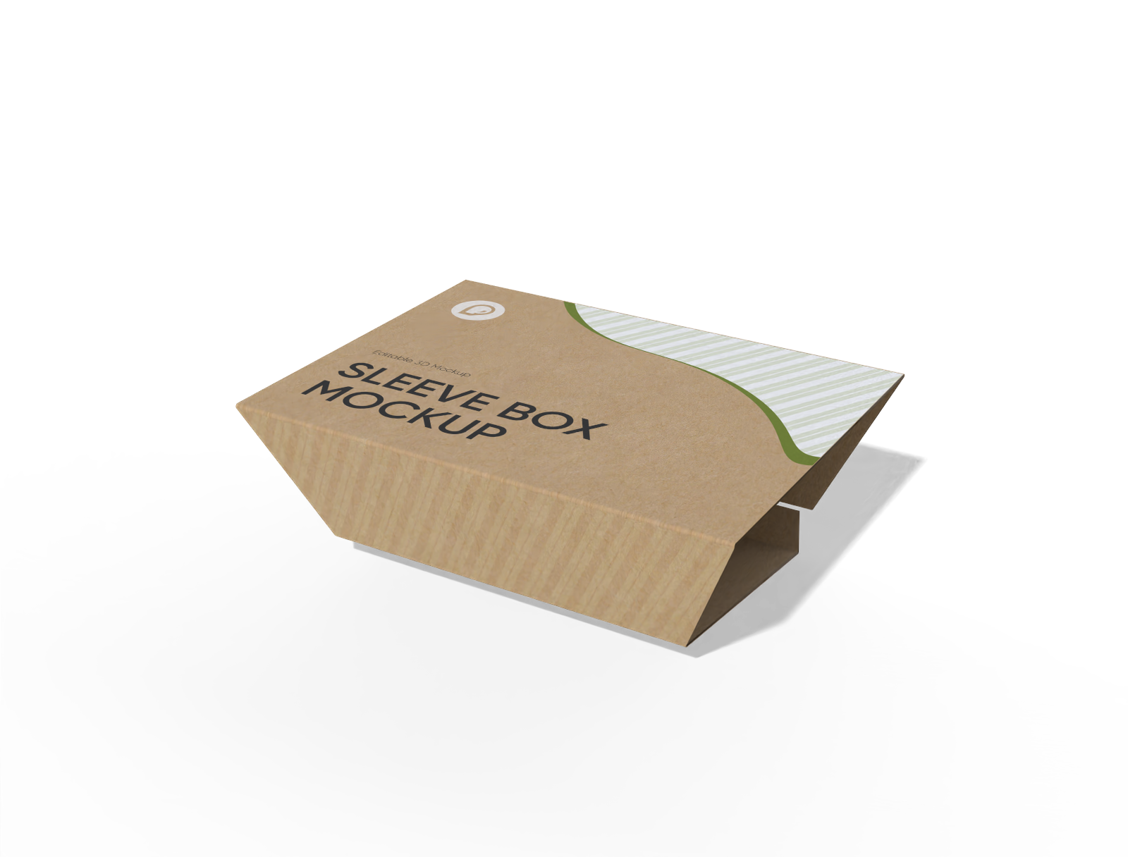 Trapezoidal sleeve box mockup