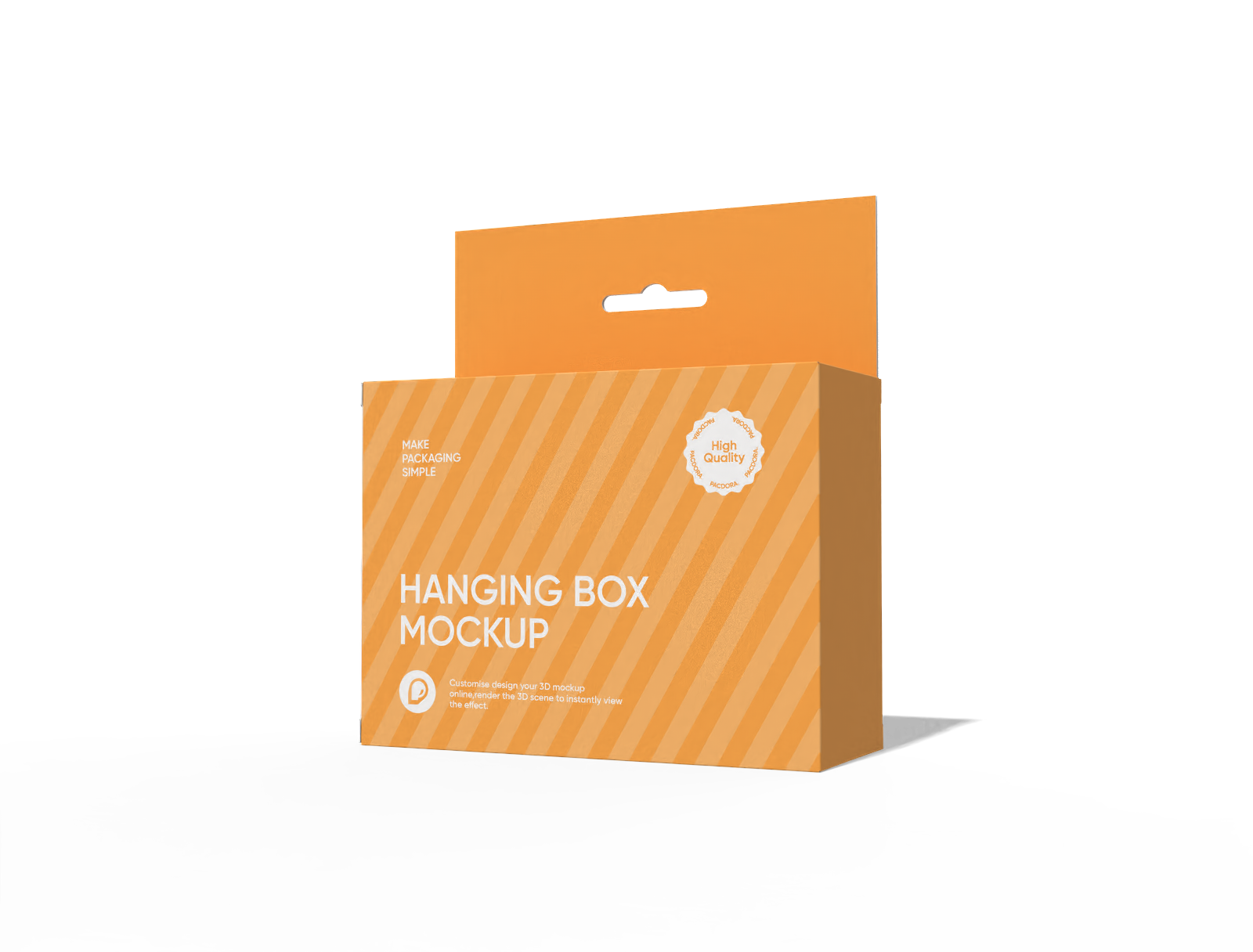 Hanging medicine box mockup