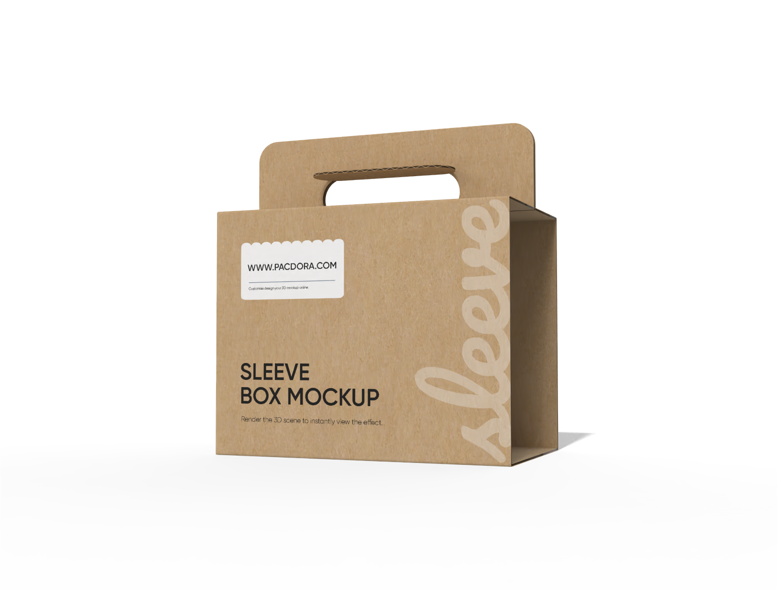 Boxes with handle mockup