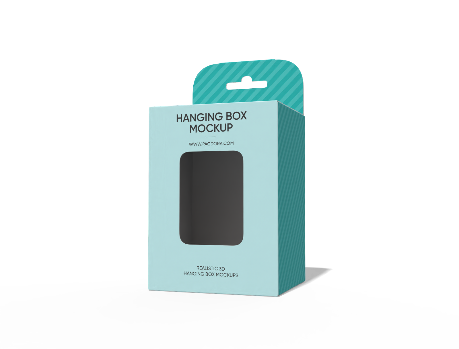 Hanging toy box with window mockup