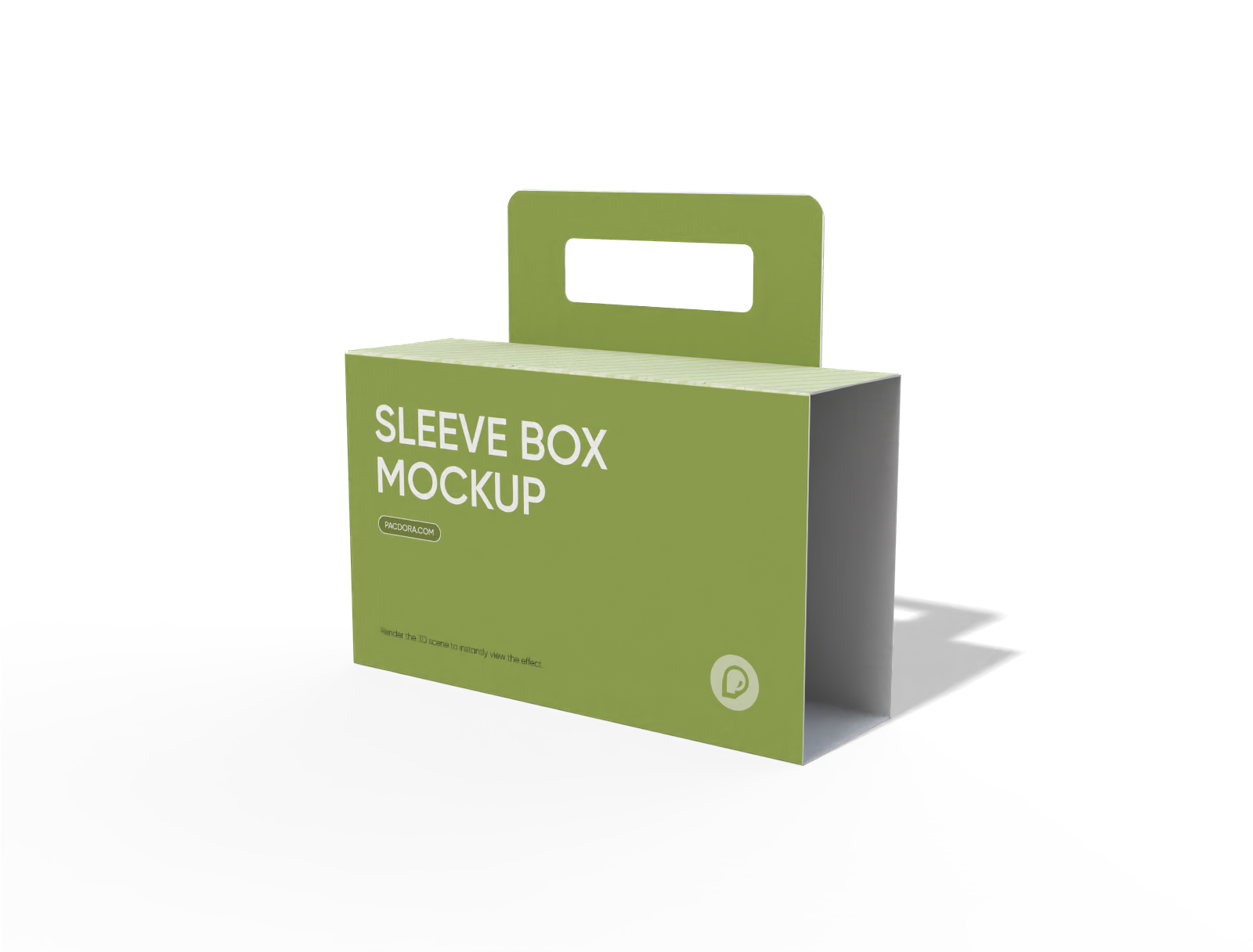 取っ手付きスリーブボックスモックアップ 取っ手付きスリーブボックスモックアップ