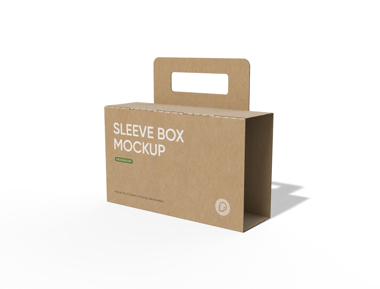 Handle sleeve box mockup