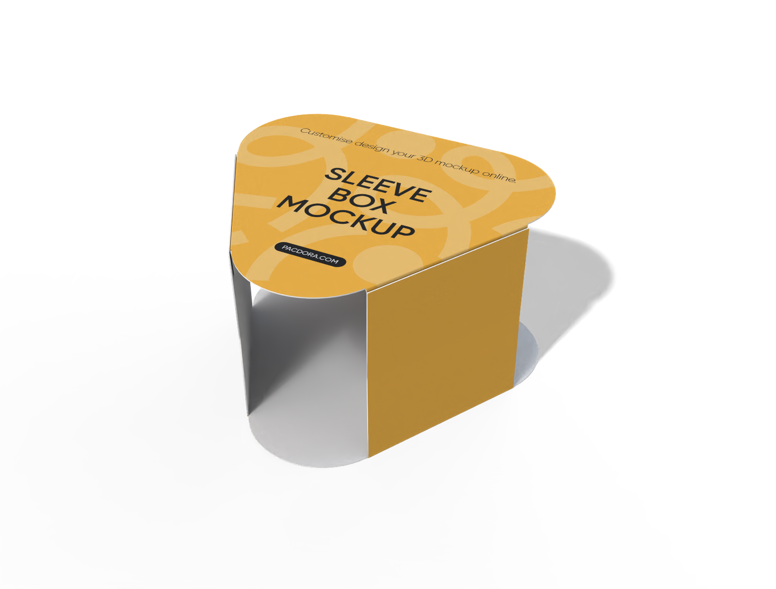 Triangle food sleeve mockup