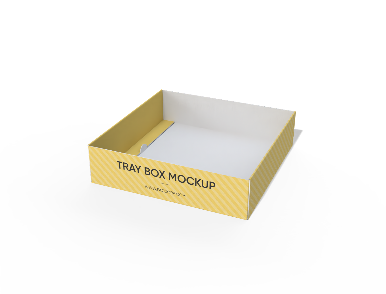 Food tray box mockup