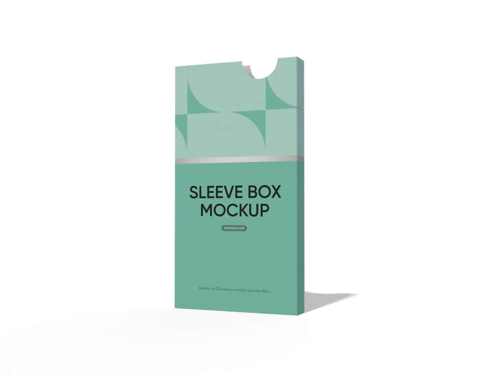 Paper sleeve box mockup