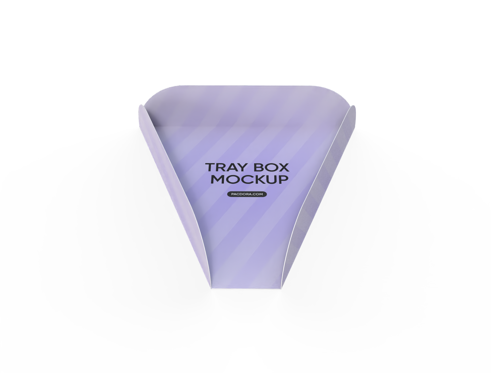 Triangle pizza tray box mockup Triangle pizza tray box mockup