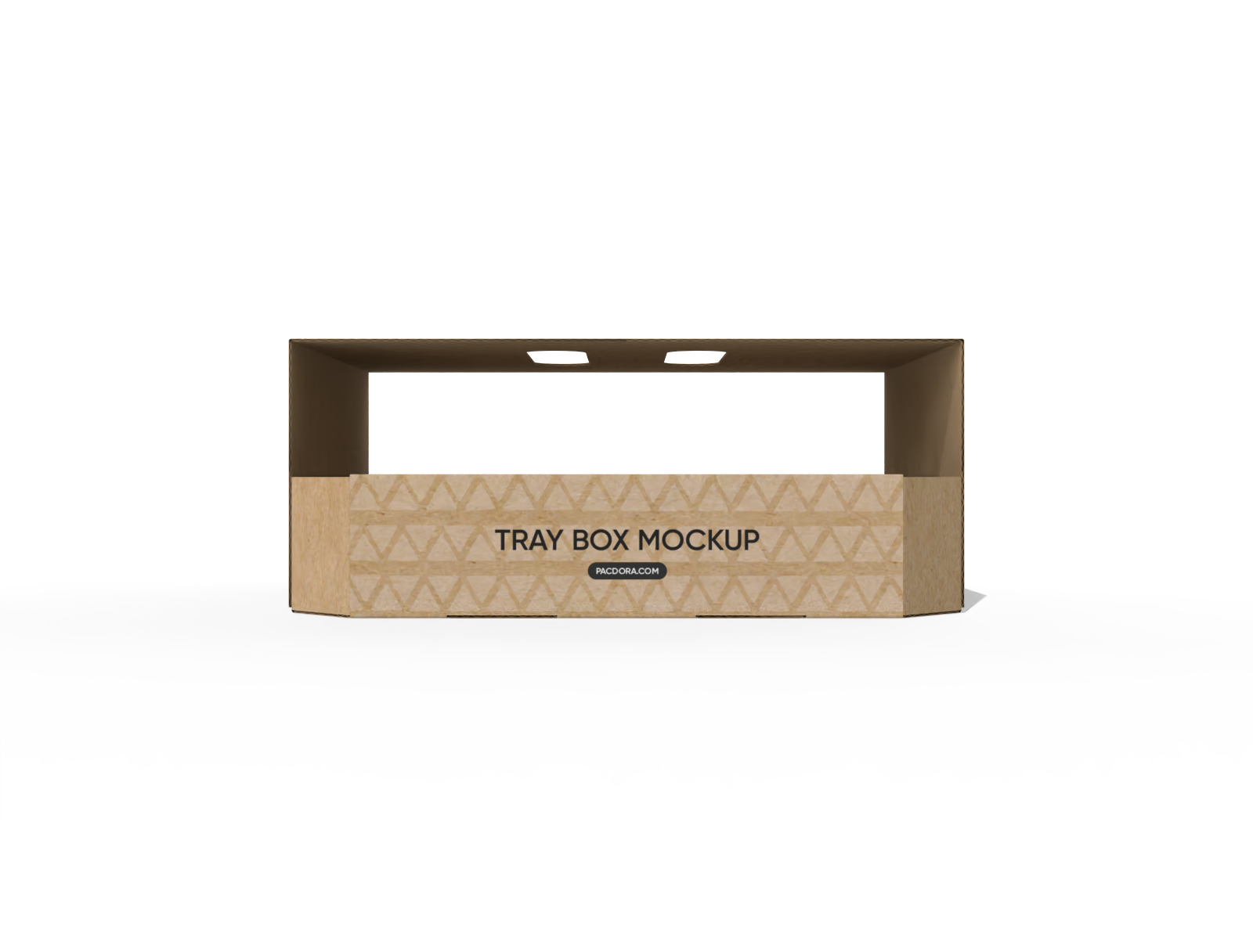 Tray boxes with handle mockup
