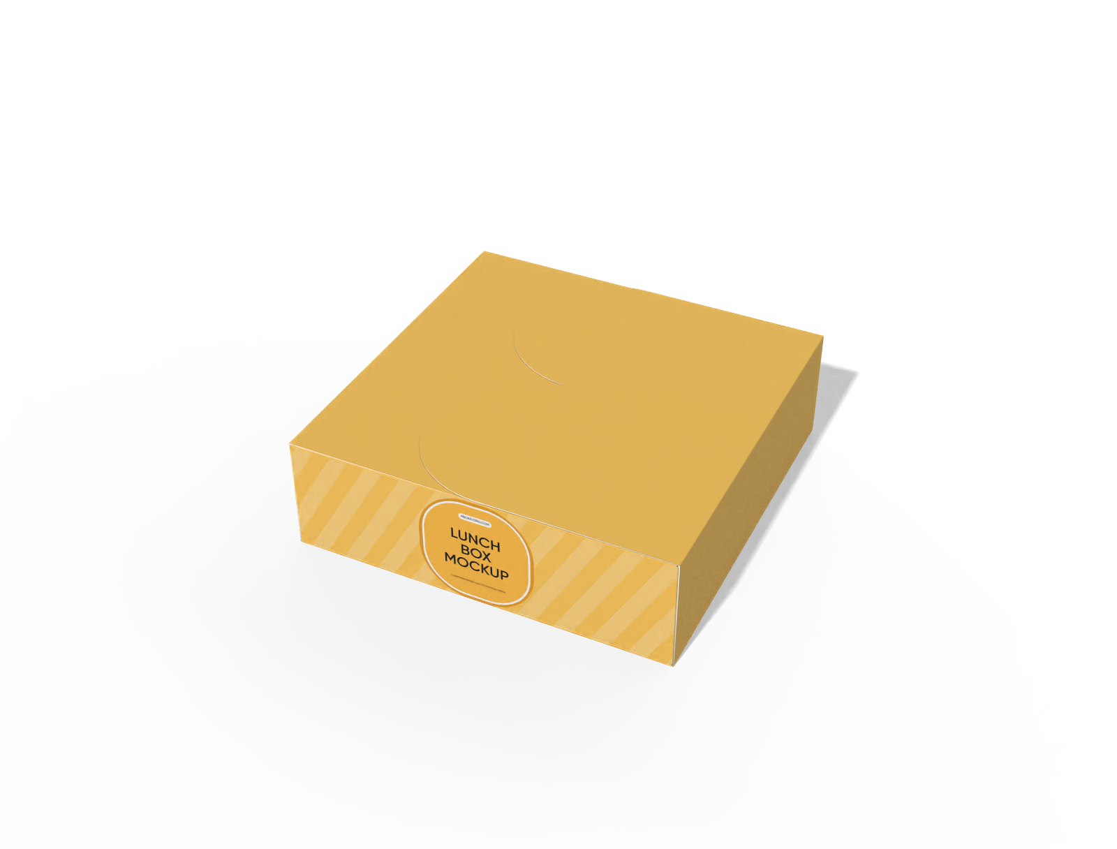 Square food tray box mockup Square food tray box mockup