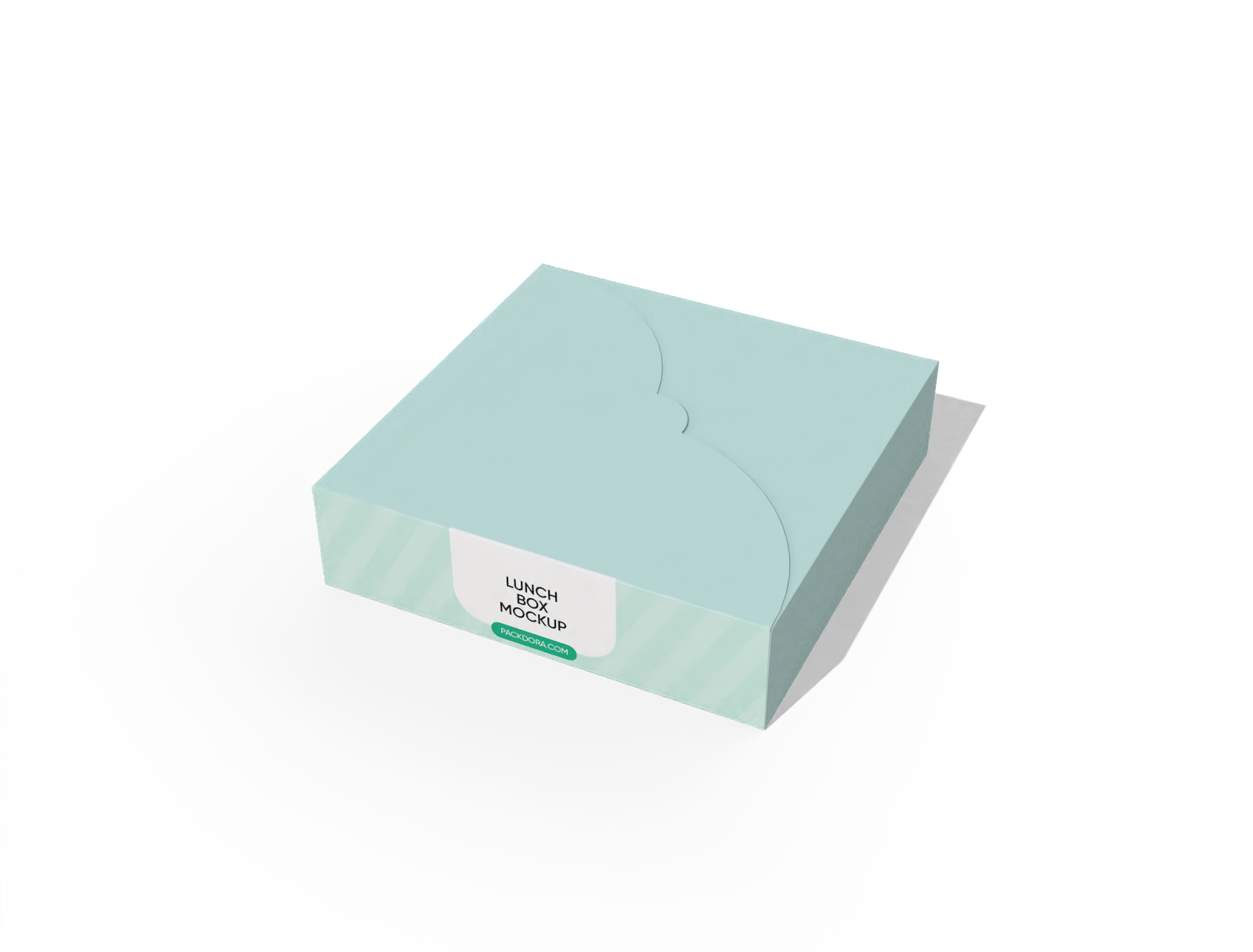 Square food tray box mockup Square food tray box mockup