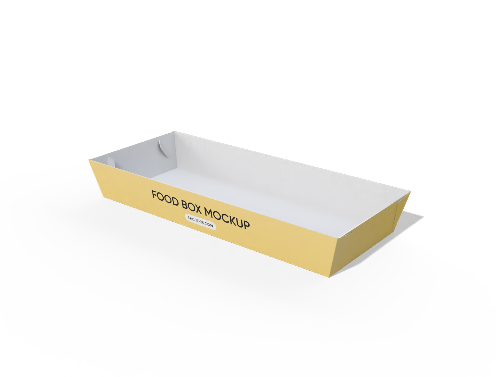 Hot dog tray box mockup