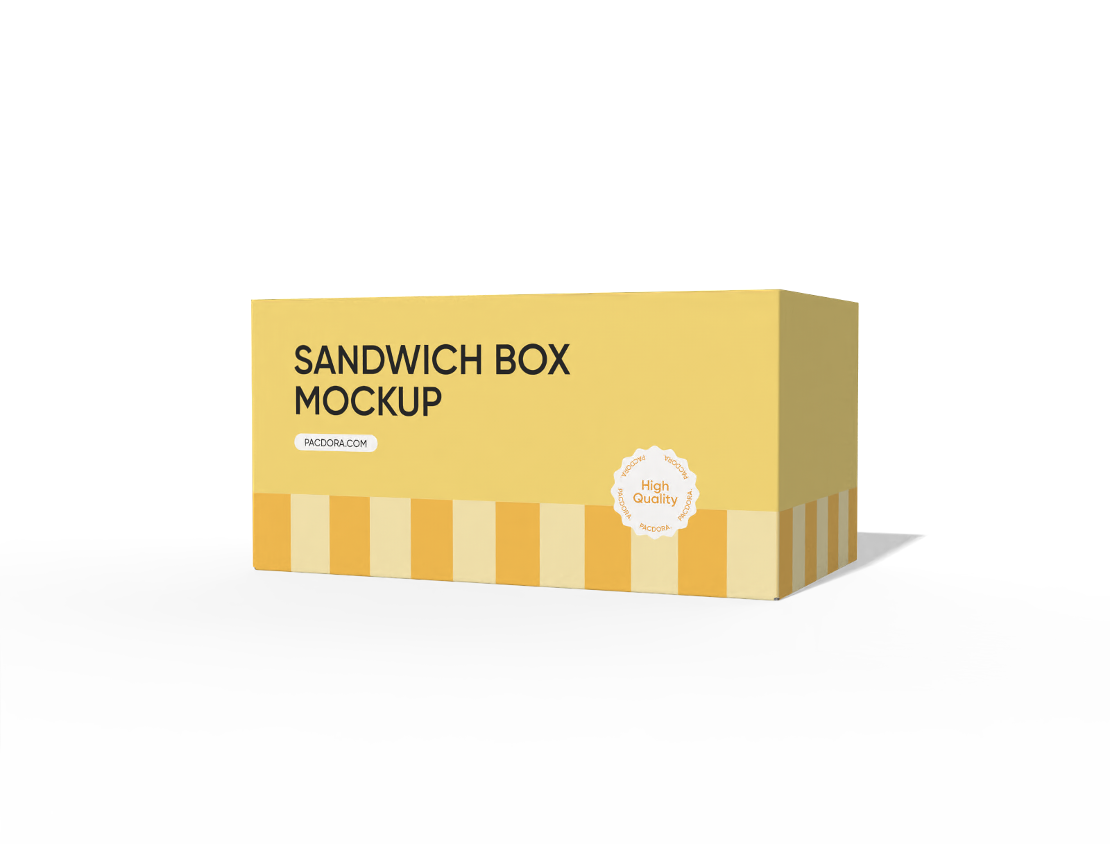Sandwich box mockup