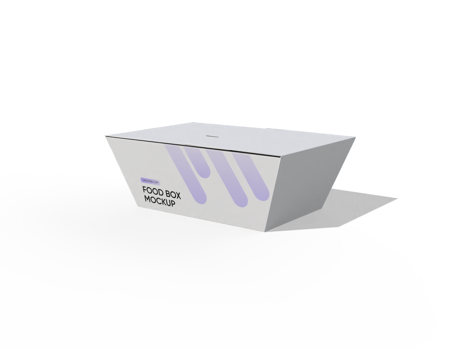 Paper food box mockup