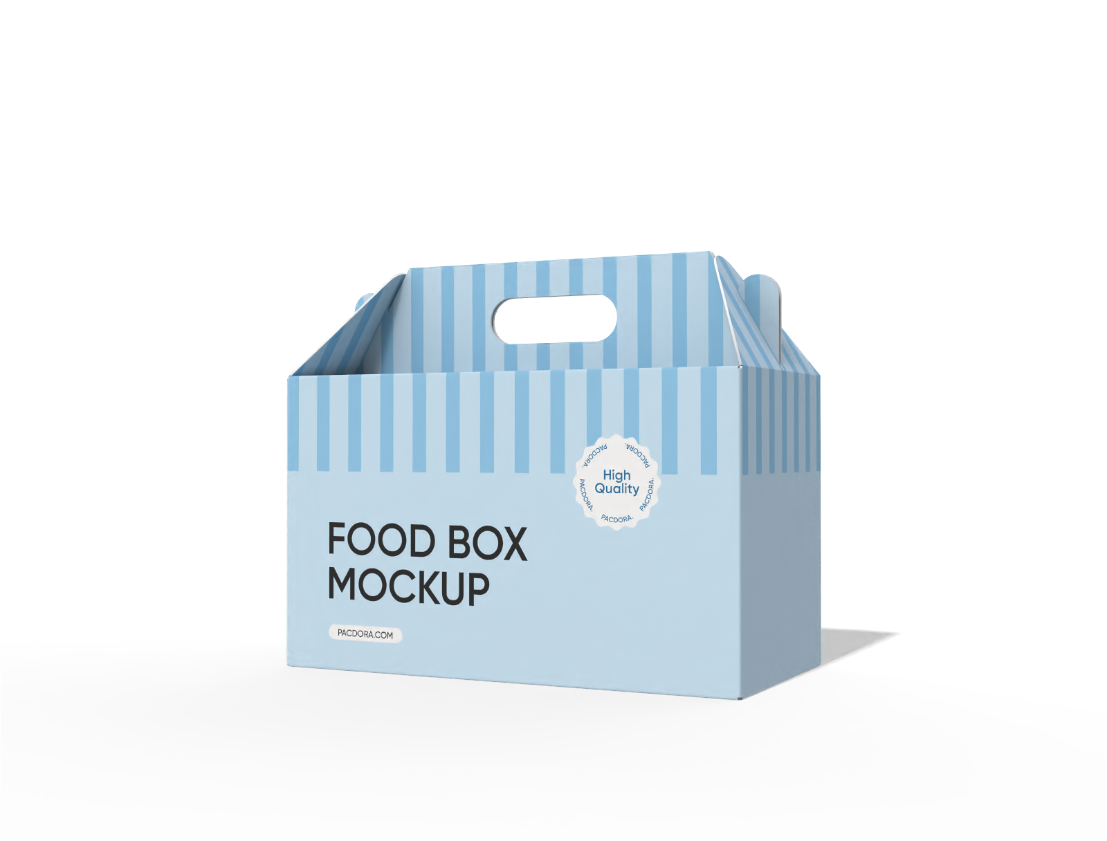 Food box with handle mockup
