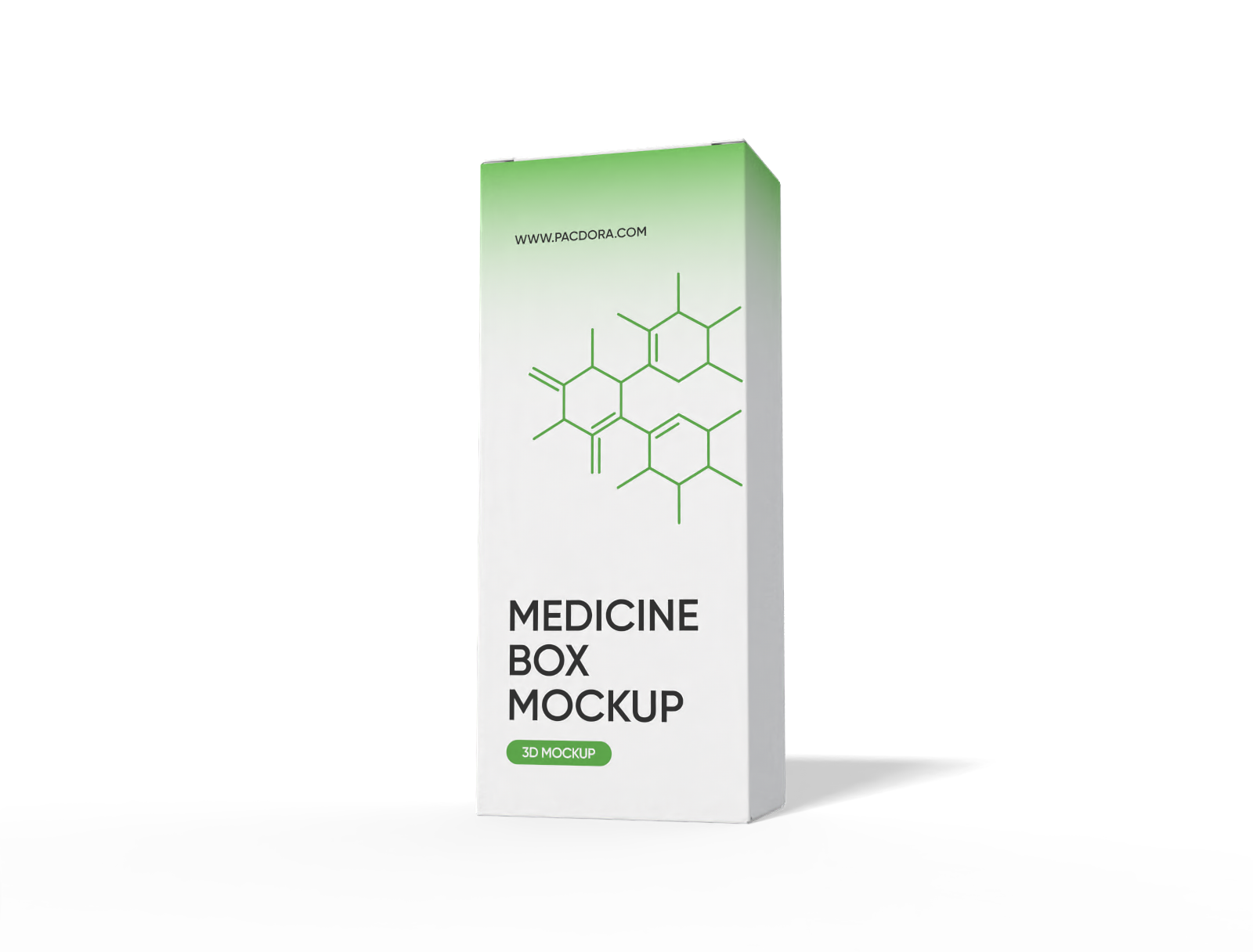 Medicine box mockup