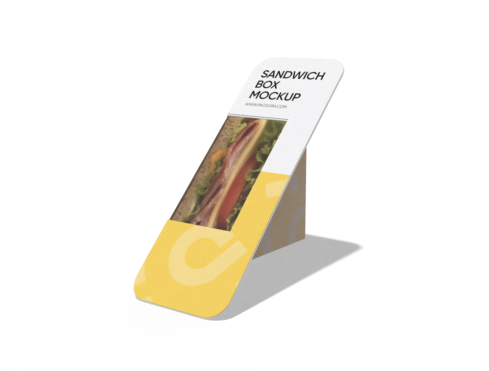 Sandwich packaging mockup
