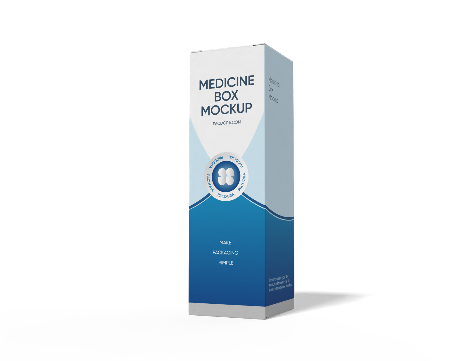 Medicine box mockup