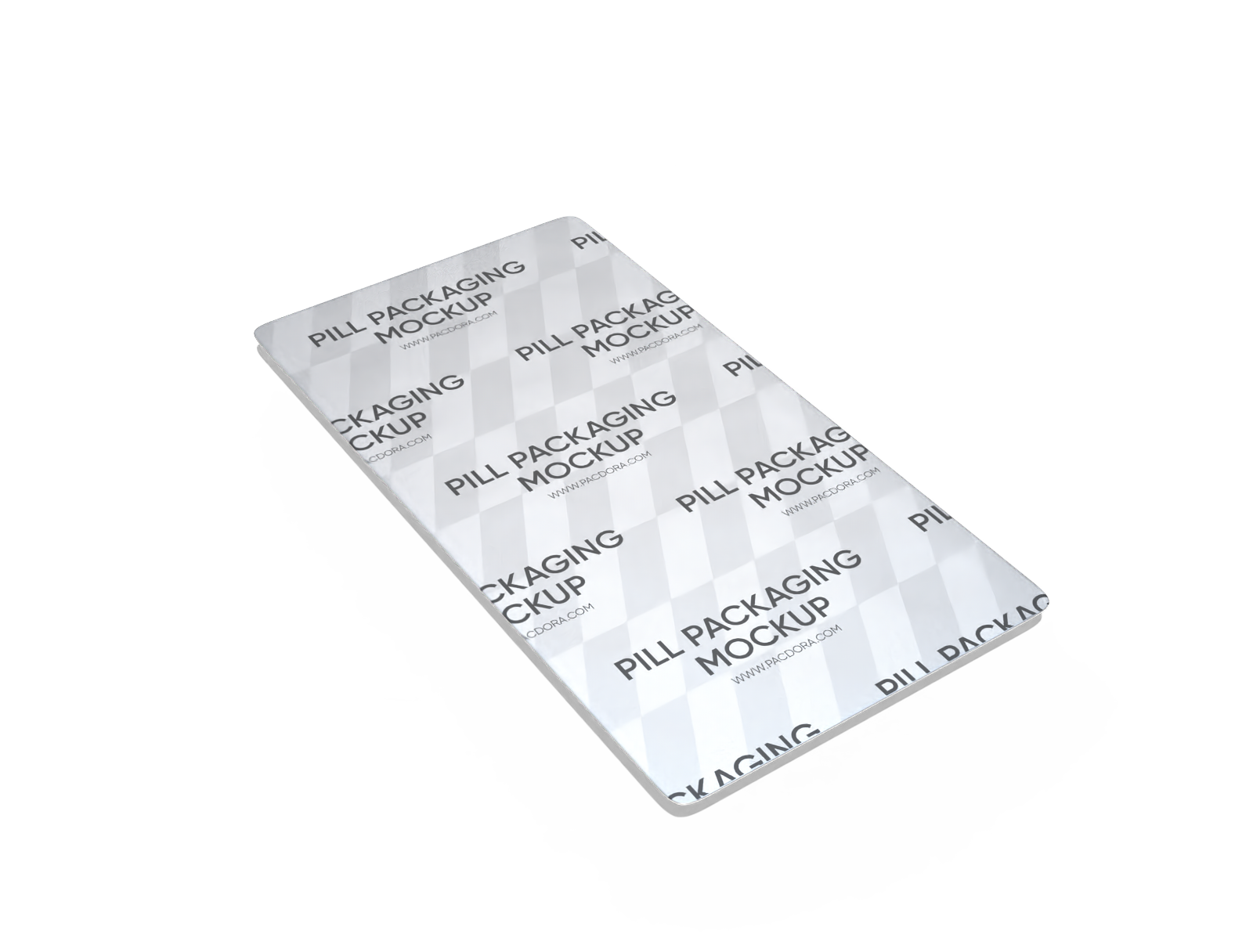 Round tablet packaging mockup