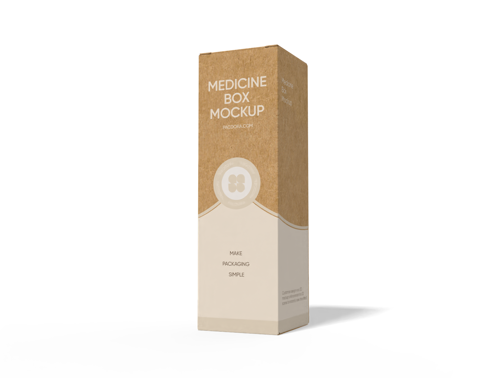 Medicine box mockup