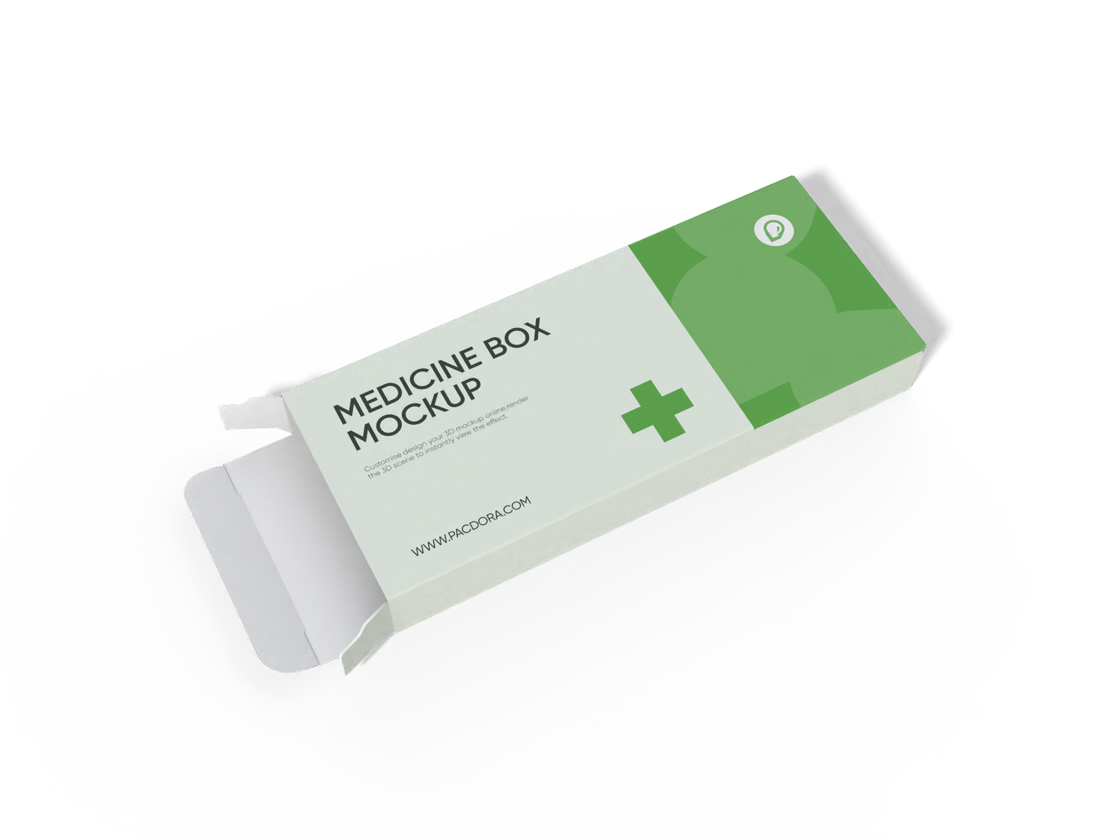 Medicine box mockup
