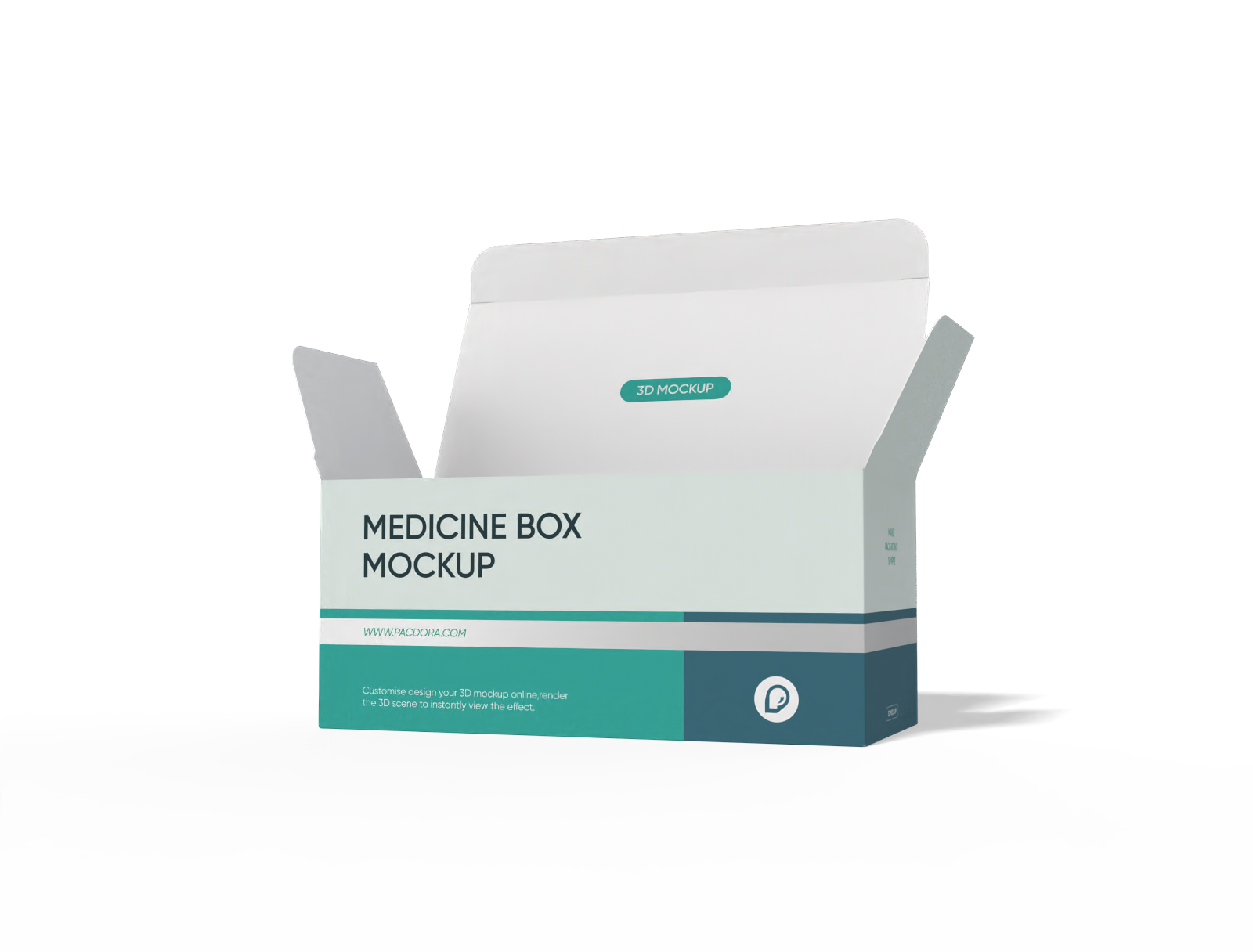 Medicine box mockup