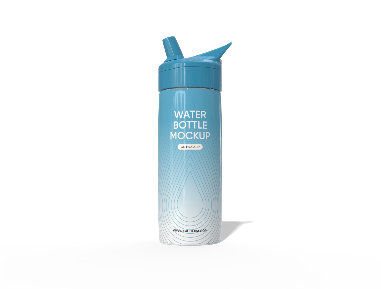 Sport water bottle mockup