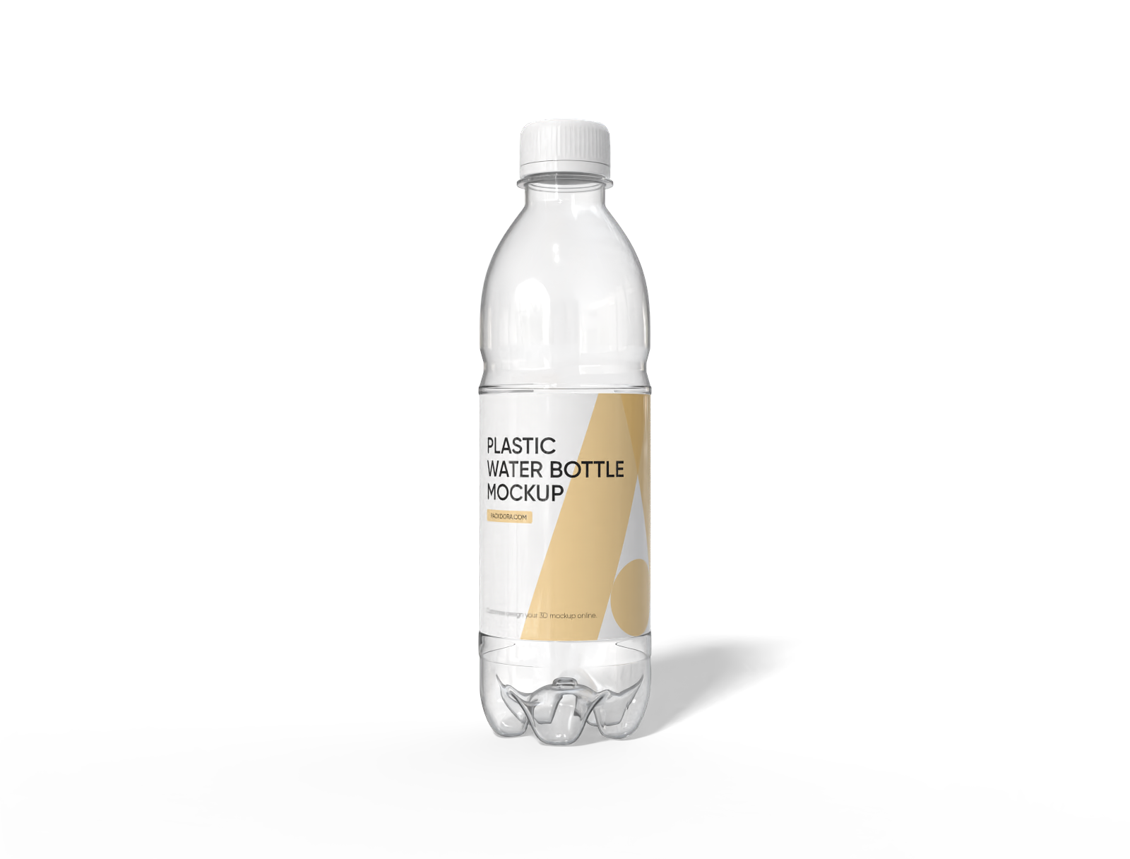 500 ml plastic juice bottle mockup