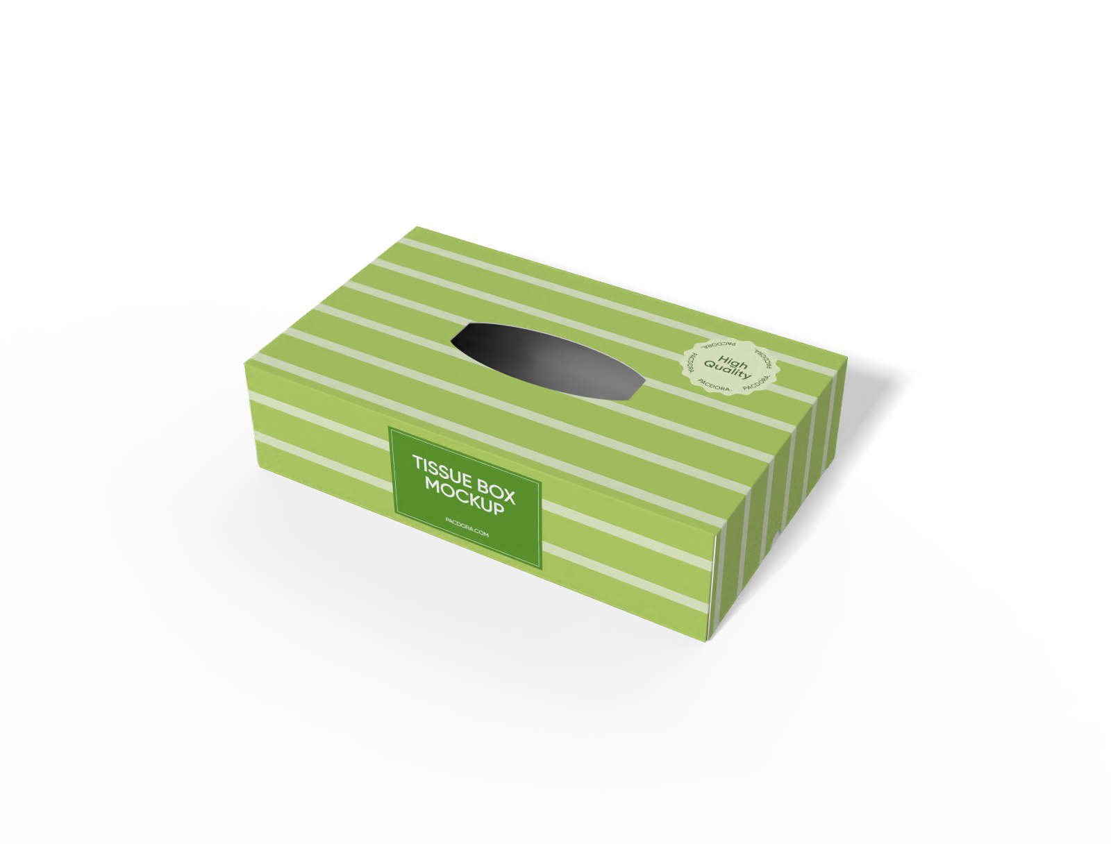 Tissue box packaging mockup