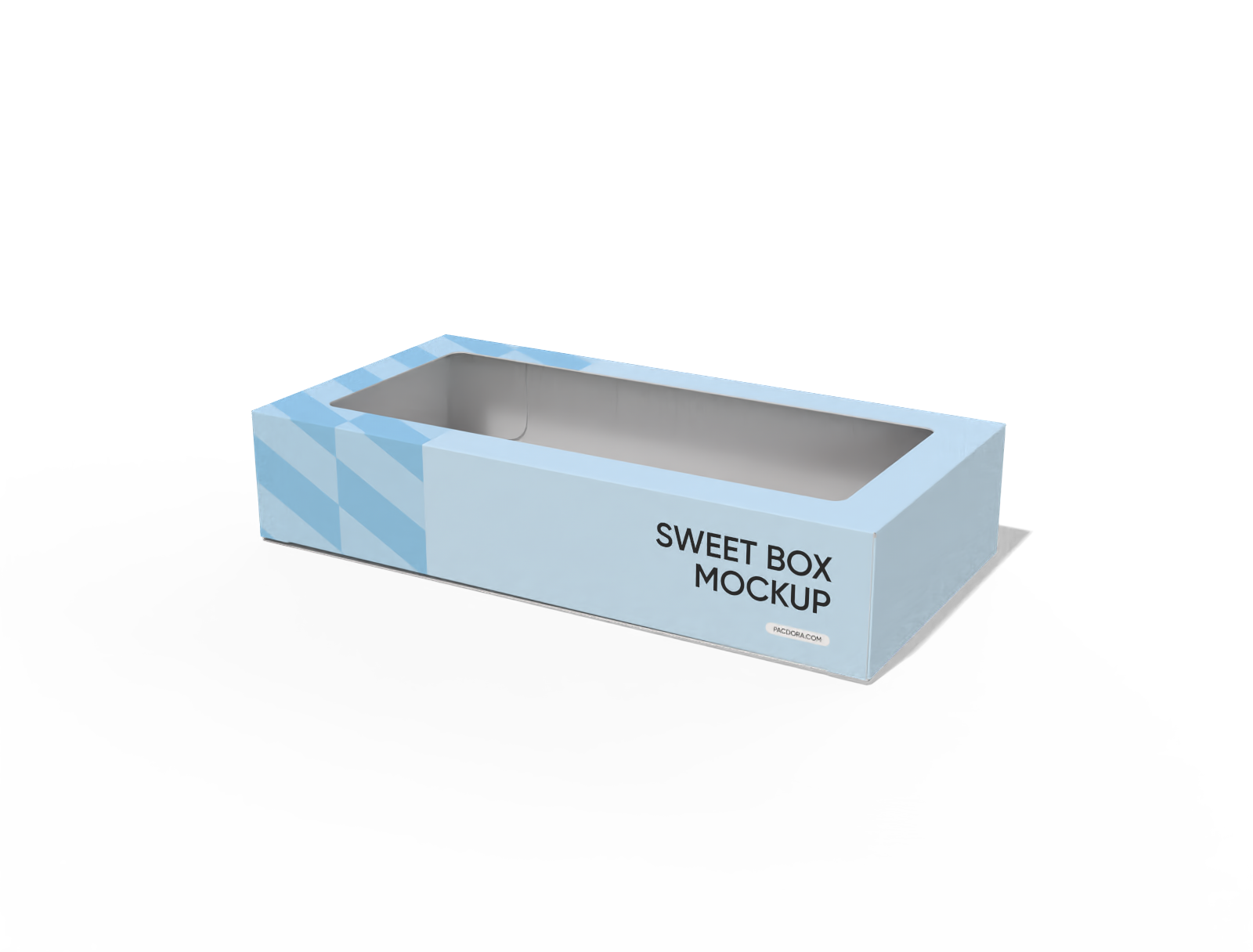 Sweet box with window mockup